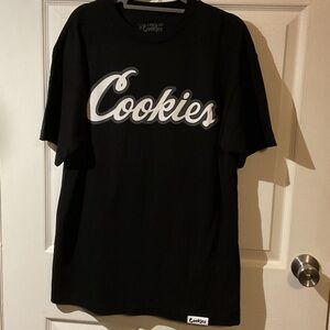 NWOT Cookies Black Graphic Tee with White Logo